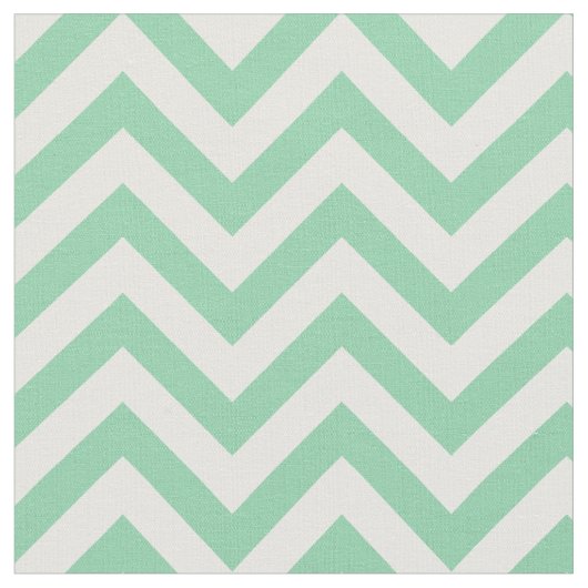 Trendy Mint Green Zickzack Pattern Stoff (Nahaufnahme)