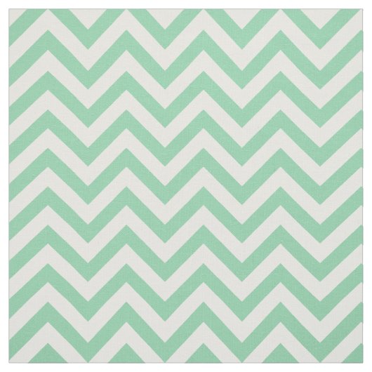 Trendy Mint Green Zickzack Pattern Stoff (Muster)