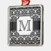 Trendy Mit Monogramm Damask Ornament (Links)