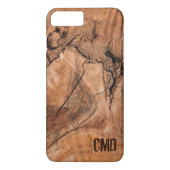 Trendy Mit Monogramm Nature Hardwood Case-Mate iPhone Hülle (Rückseite)