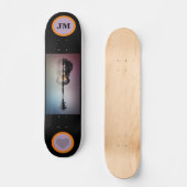 Trendy Mit Monogramm Skateboard mit Gitarre (Vorderseite)