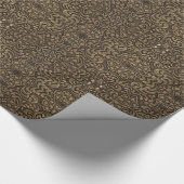 trendy mittelalterliche Renaissance Muster Bronze Geschenkpapier (Ecke)