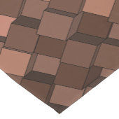 Trendy Mocha Mousse 3D Cube Muster Tischläufer (Ecke)