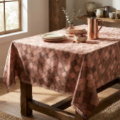 Trendy Mocha Mousse 3D Cube Pattern Tableclout Tischdecke