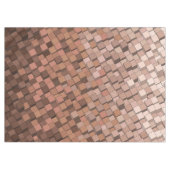 Trendy Mocha Mousse 3D Cube Pattern Tableclout Tischdecke (Vorderseite (Horizontal))
