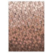 Trendy Mocha Mousse 3D Cube Pattern Tableclout Tischdecke (Vorderseite)