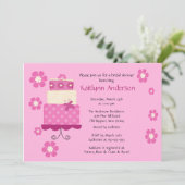 Trendy Mod Cake Bridal Dusche Einladung (Stehend Vorderseite)