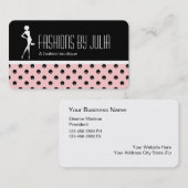 Trendy Mode-Butike-Geschäfts-Karten Visitenkarte (Vorne/Hinten)