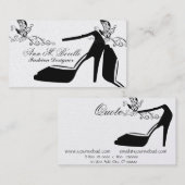 Trendy Mode-Schmetterlingchic-Schuh-hohe Couturen Visitenkarte (Vorne/Hinten)