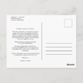 Trendy Modern 3 Wedding Engagement Fotos Collage Postkarte (Rückseite)