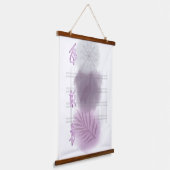 Trendy modern Abstract floral Wandteppich Mit Holzrahmen (Gewinkelt)