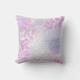 Trendy Modern Abstrakt floral botanisch Kissen