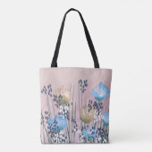 Trendy Modern Abstrakt floral Tasche (Rückseite)