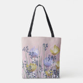 Trendy Modern Abstrakt floral Tasche (Rückseite)