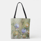 Trendy Modern Abstrakt floral Tasche (Rückseite)