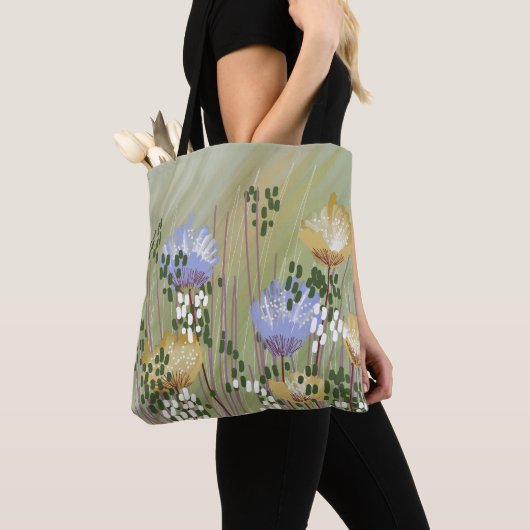 Trendy Modern Abstrakt floral Tasche (Von Nahem)