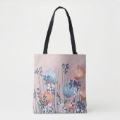 Trendy Modern Abstrakt floral Tasche (Vorderseite)