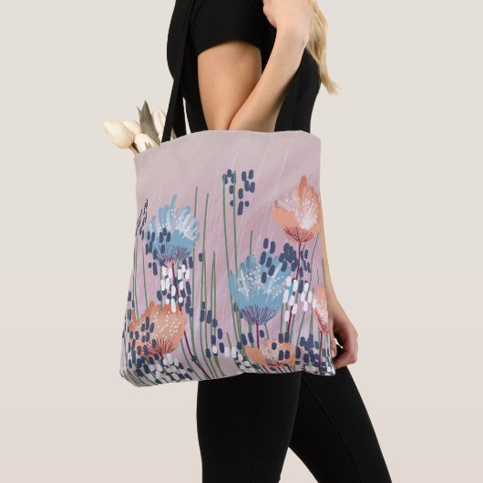 Trendy Modern Abstrakt floral Tasche (Von Nahem)