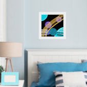 Trendy Modern Abstrakt Foil Print Foliendrucke (In Situ (Schlafzimmer))