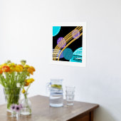 Trendy Modern Abstrakt Foil Print Foliendrucke (Ablage(Küche))