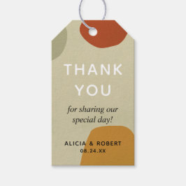 Trendy Modern Abstrakt Minimalistisch einfach Geschenkanhänger