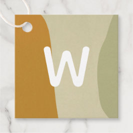 Trendy Modern Abstrakt Monogram Minimalistisch Sim Geschenkanhänger