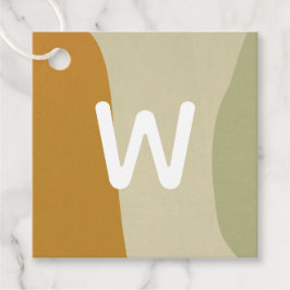 Trendy Modern Abstrakt Monogram Minimalistisch Sim Geschenkanhänger