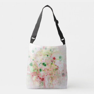Trendy Modern Abstrakt rosa, rot-gelb-grün Tragetaschen Mit Langen Trägern
