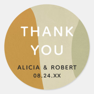 Trendy Modern Abstrakte Minimalistische Einfache G Runder Aufkleber