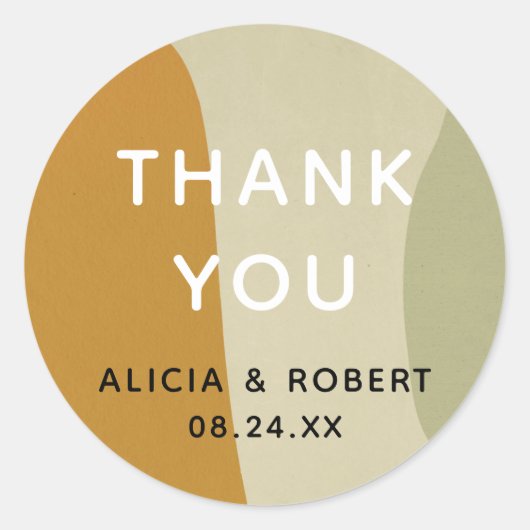 Trendy Modern Abstrakte Minimalistische Einfache G Runder Aufkleber (Vorderseite)