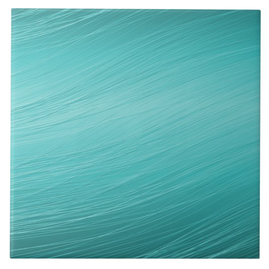 Trendy Modern Aquamarine Aqua Keramik Tile Fliese (Vorderseite)