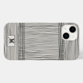 Trendy modern art lines Abstract minimal Monogram  Case-Mate iPhone Hülle (Rückseite (Horizontal))