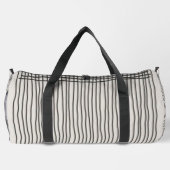 Trendy modern art lines Abstract minimal Monogram Duffle Bag (Rückseite)