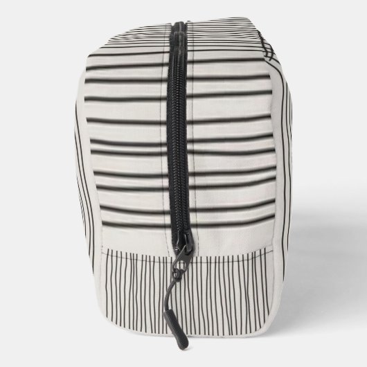 Trendy modern art lines Abstract minimal Monogram Waschbeutel (Rechts)