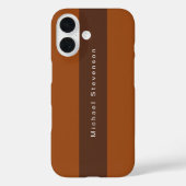 Trendy Modern Beruflich Brown Case-Mate iPhone Hülle (Rückseite)