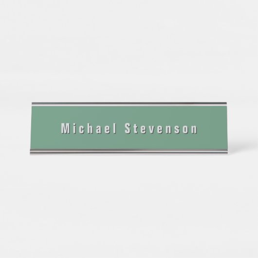 Trendy Modern Beruflich Schreibtischnamensplakette (Vorderseite )