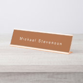 Trendy Modern Beruflich Schreibtischnamensplakette (Vorderseite )