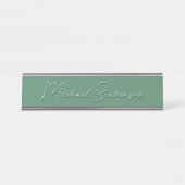 Trendy Modern Beruflich Schreibtischnamensplakette (Vorderseite )