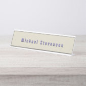 Trendy Modern Beruflich Schreibtischnamensplakette (Vorderseite )