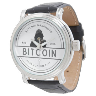 Trendy Modern Bitcoin Armbanduhr