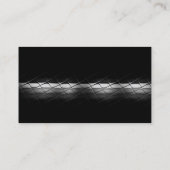 Trendy Modern Black Gray Business Card Visitenkarte (Rückseite)