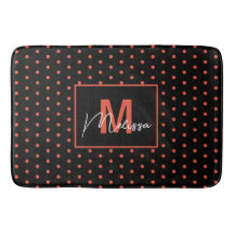 Trendy & Modern Black Lmon Dotted Monogram