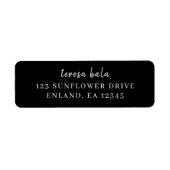 Trendy Modern Black Script Design (Vorne)