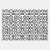 Trendy Modern Black & White Geschenkpapier Set (Vorderseite 2)
