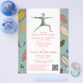 Trendy Modern Boho Yoga Class Advertising Flyer (Einzeln)
