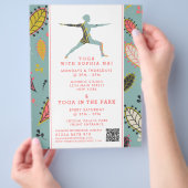 Trendy Modern Boho Yoga Class Advertising Flyer (Hand)