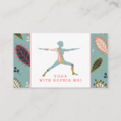 Trendy Modern Boho Yoga Instructor Visitenkarte (Vorderseite)