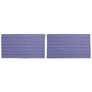 Trendy Modern Chic Blau Lila und weiße Blume Kissenbezug