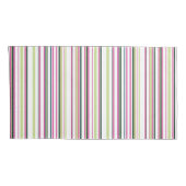 Trendy Modern Chic, grün, rosa und weiße Streifen Kissenbezug (Rückseite-Rechts)