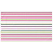 Trendy Modern Chic Pink Green White Stripes Tischdecke (Vorderseite (Horizontal))